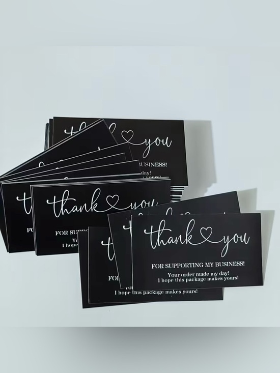 Other - 25 count - black thank you cards